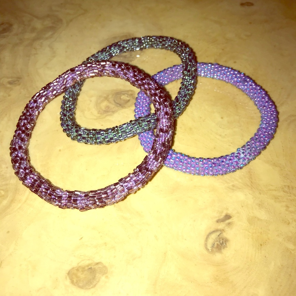 Nepal beaded roll bracelets